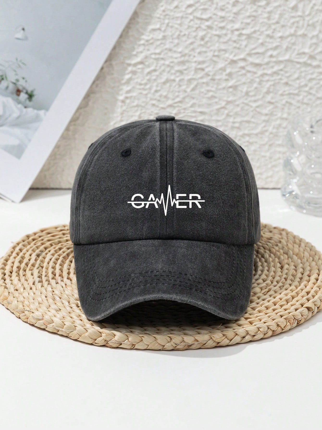 "GAMER" Heart Rate  Soft-Top Baseball Cap