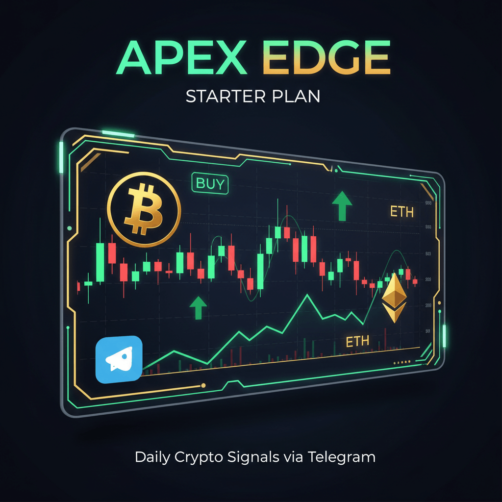 Apex Edge STARTER Plan - Daily Crypto Trading Signals via Telegram
