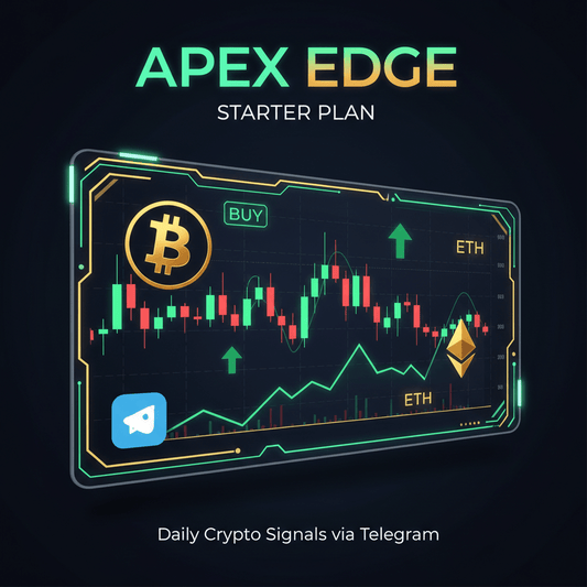 Apex Edge STARTER Plan - Daily Crypto Trading Signals via Telegram
